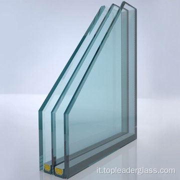 Vetro isolato a tripla vetri per la costruzione di finestre